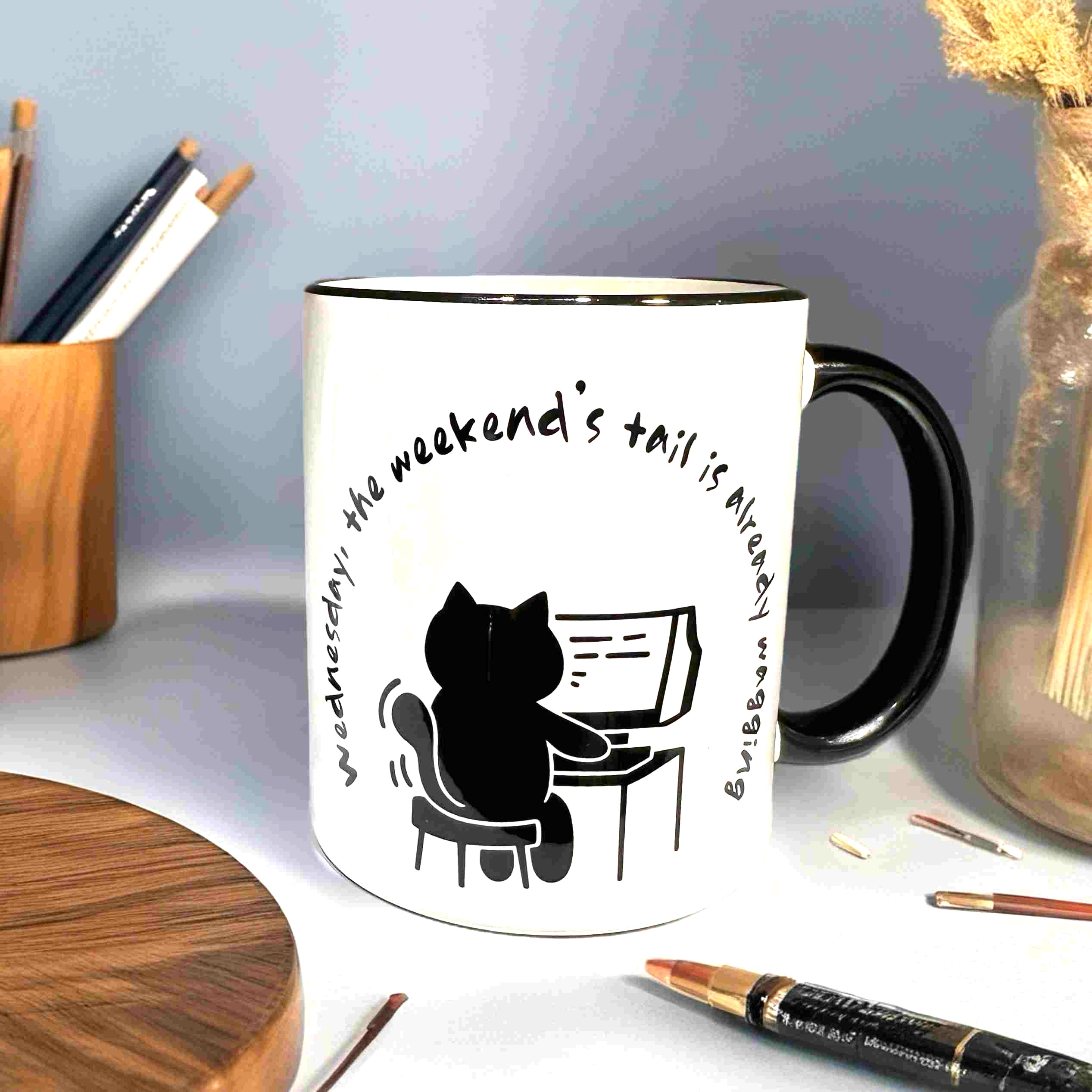 수요고양이머그(Wednesday cat Mug)