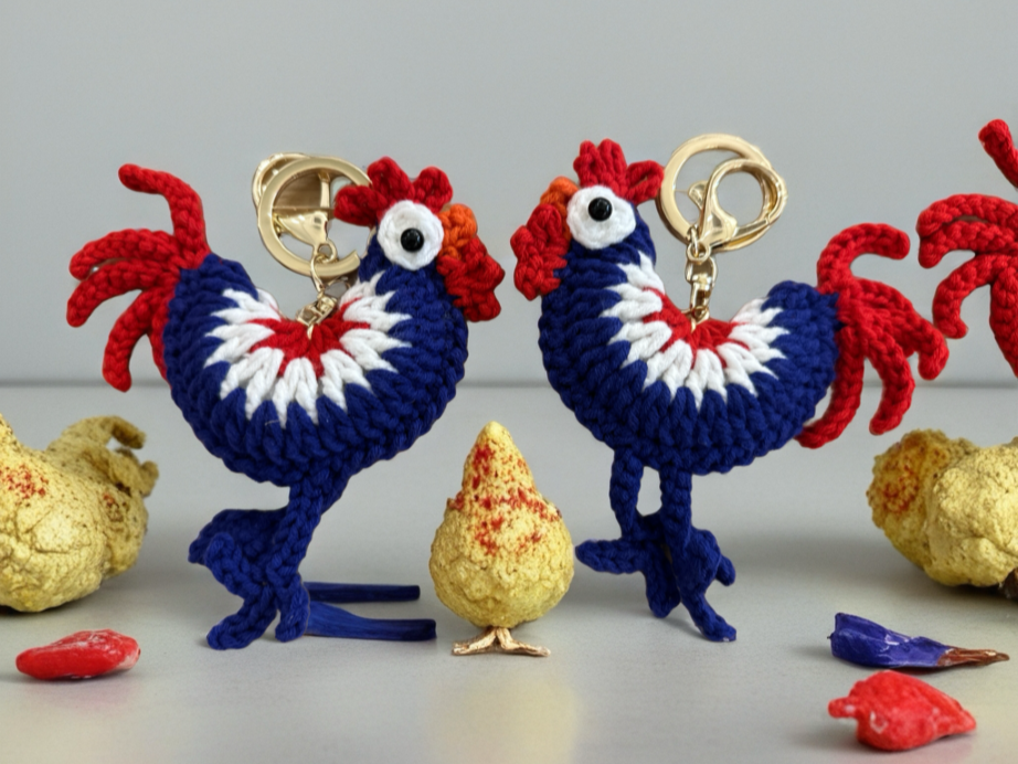 닭키링 휴대폰고리 동물키링 손뜨개키링 럭셔리백참 명절선물 생일선물